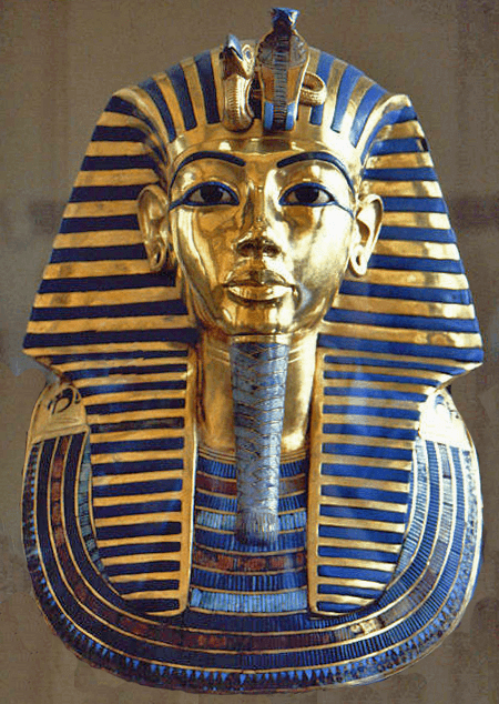 masque de Toutankhamon lapis lazuli